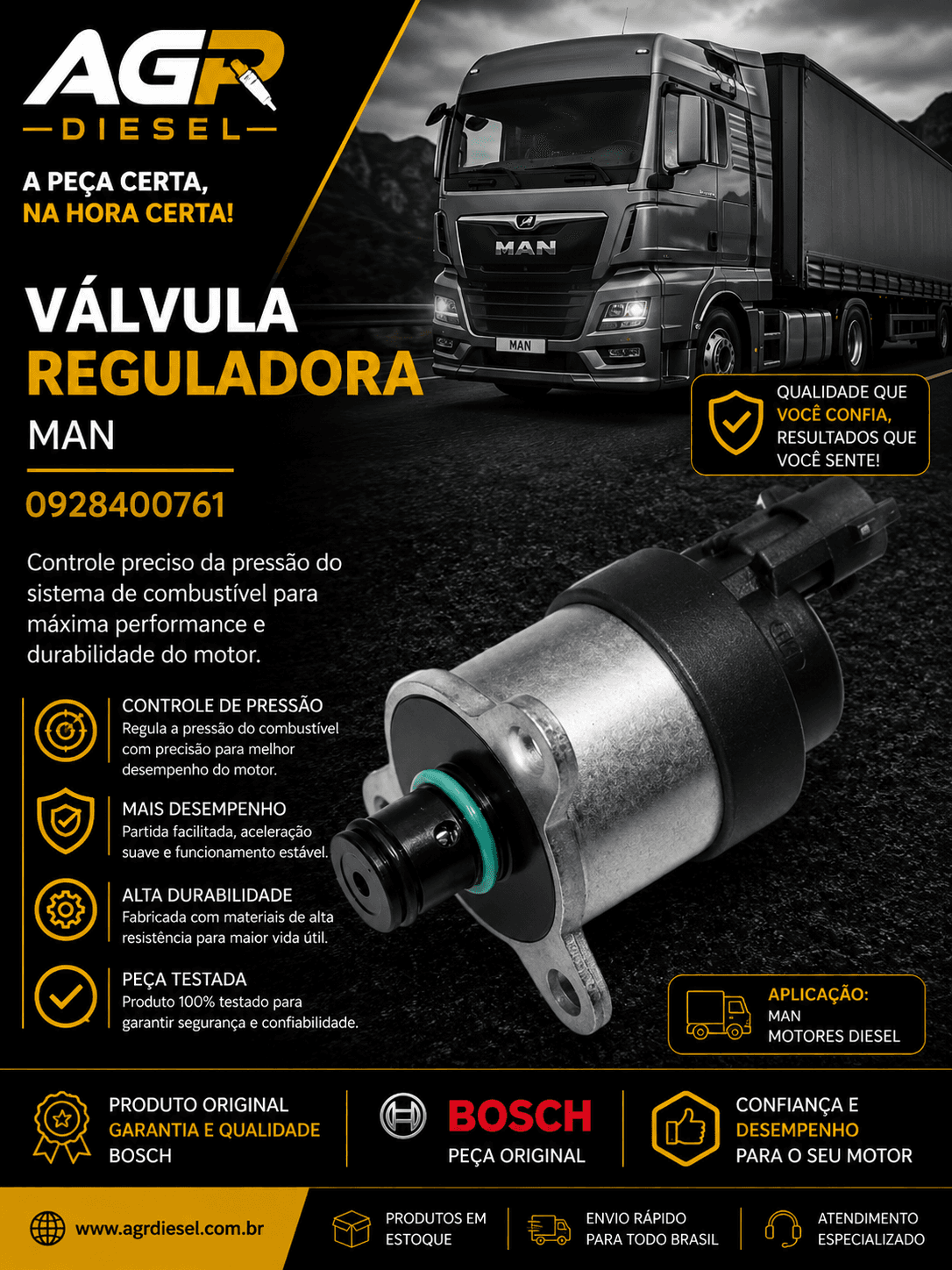 Válvula reguladora MAN - 0928400761