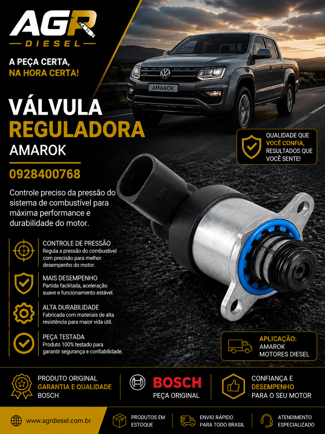 Válvula reguladora Amarok - 0928400768