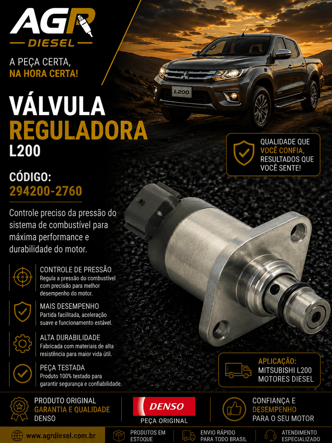 Válvula reguladora L200 - 294200-2760